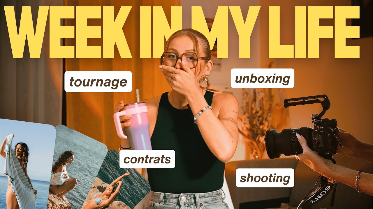UNE SEMAINE DANS LE QUOTIDIEN D'UNE PHOTOGRAPHE/ VIDÉASTE (je vous partage TOUT)