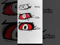 How to draw Loona eye in different Times - Helluva Boss #shorts