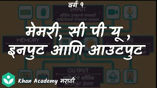 CPU, memory, input &amp; output [Marathi] | Information and Communication technology | Grade 9 | Science