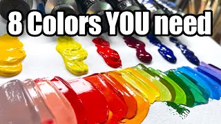 The 8 MustHave Colors for Any Painter: A BEGINNERS Guide to Primary Colors and Color Mixing