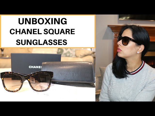 CHANEL SQUARE SUNGLASSES UNBOXING.PERFECT ACCESSORIES INCLUDE AND ...