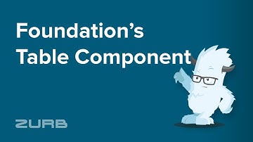 ┼  Table | Foundation 6 by ZURB