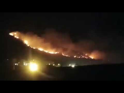 Incendio nella serata di ieri a Carpino, fiamme vicino le abitazioni