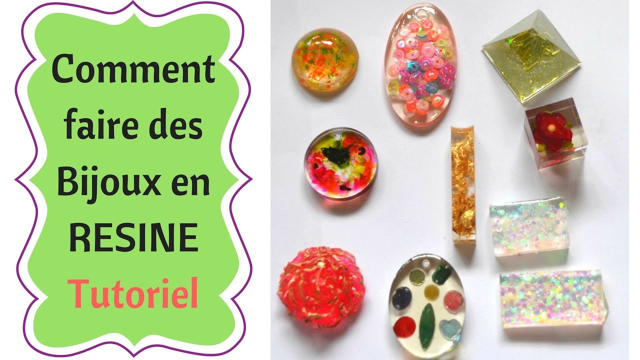 Comment faire des bijoux en résine facilement partie 1/2