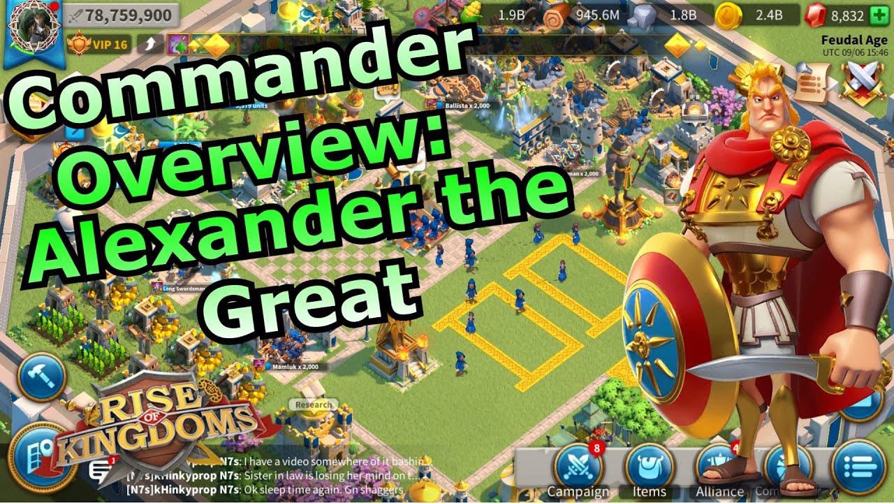 Commander Overview: Alexander the Great!! -- [Rise of Kingdoms] - YouTube