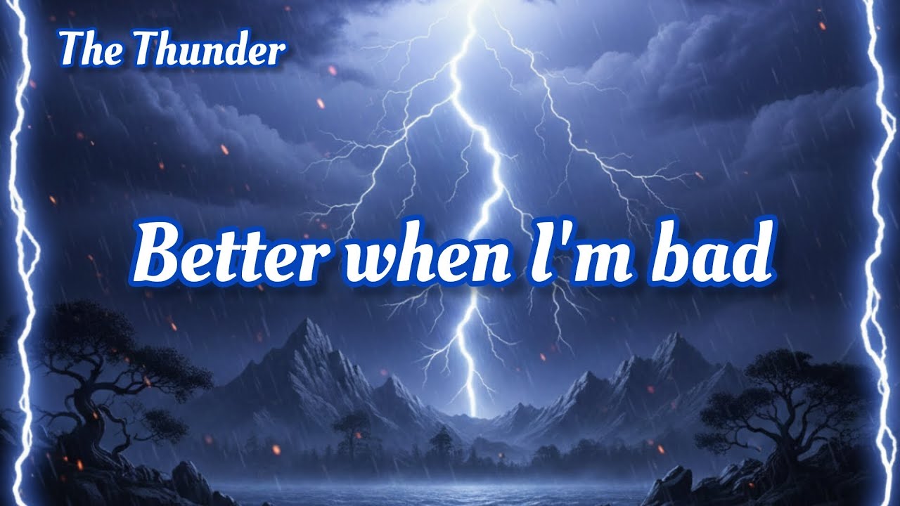 The Thunder - Better when I'm bad (Official song lyrics) 