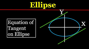 73. Conic Sections  | Ellipse | Equation of Tangent on Ellipse |  IIT JEE Maths