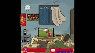 Story wa nonton tv atau bola Animasi|Manchester United