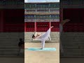 Yoga and ancient architecture are a perfect match #yoga#shorts#Chinese