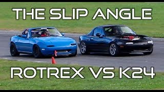 K24 vs Supercharged Miata Battle - The Slip Angle