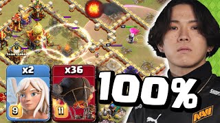 Klaus 2-Healer ROCKET BALLOON When Root Riders ARE BANNED FROM MATCH (Clash of Clans)