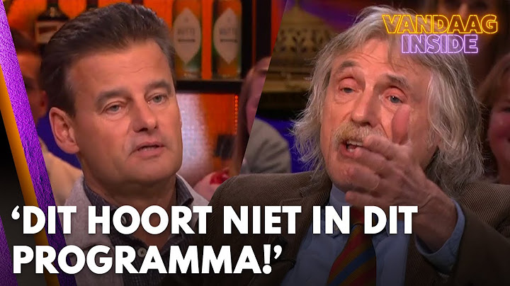 Johan en Wilfred botsen live in de uitzending: ‘Dit hoort niet in dit programma!’ | VANDAAG INSIDE
