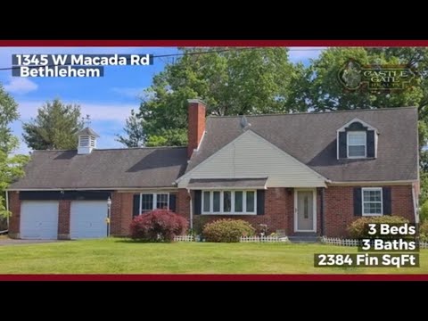 1345 W Macada Rd, Bethlehem, PA home video tour