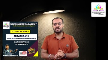 First year B.Com| Pune University| Answer Bank | Que Bank | 2019 Paper Pattern | Maths | Test Series