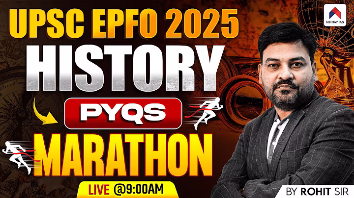 UPSC EPFO 2025 | UPSC EPFO History PYQs | UPSC EPFO History Class | by Rohit Sir | Nirnay IAS