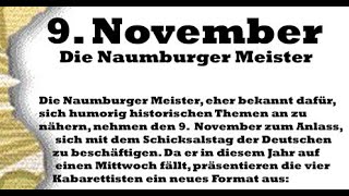 Bunter Abend zum 9. November, dem Schicksalstag der Deutschen - Die Naumburger Meister im Zille