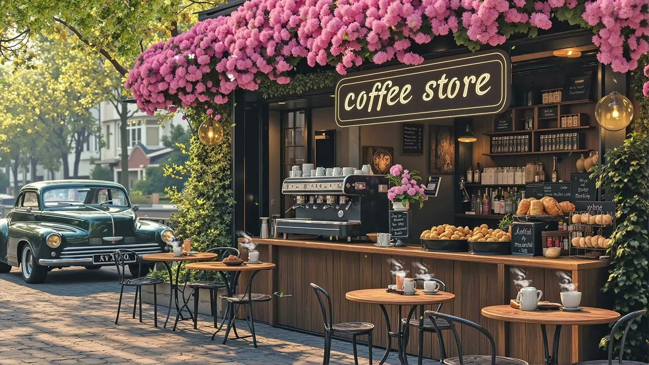 Jazz Coffee Ambience | Watching the Cafe Counter with Soft Jazz and Cozy Morning Light