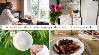 Cosy Day Pottering In My Cottage | breakfast date, summer cottage garden tour, warming meals