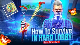 How To Survive In HARD LOBBY 🤯 | Solo Rank Push Tips & Tricks ✅ | Br Rank | Utkarsh FF