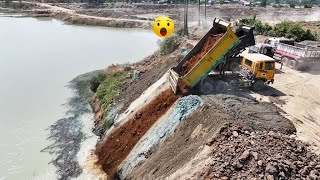 Absolutely Fantastic!! Great Opening New Project Filling Up Pond By Wheel Loader SD300N, 15ton Truck by Machines TV 1,885 views 10 days ago 32 minutes
