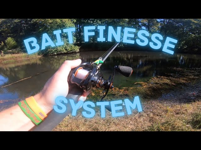 Try a BAIT FINESSE SYSTEM (BFS) Setup for Pond Fishing FUN (Light  Baitcasting) 