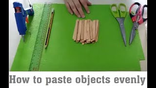 How to paste objects evenly