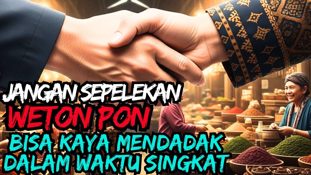 SUBHANALLOH !!! Weton Pon Ini Sangat Unik Jangan Sepelekan Dalam Waktu Singkat Bisa Kaya Mendadak..