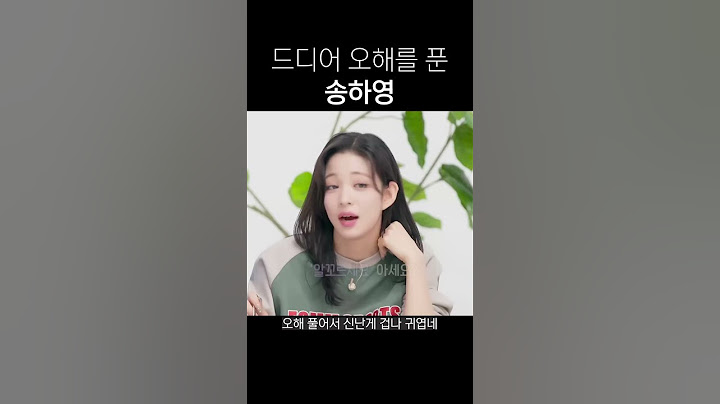 오해를 푼 송하냥