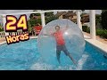 24 horas en una Burbuja Inflable en la Piscina