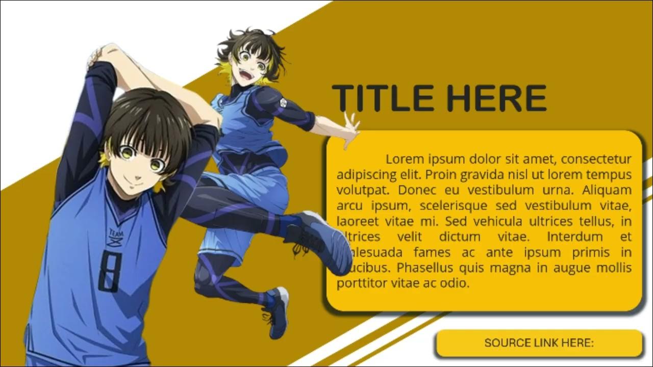 BLUE LOCK PowerPoint Template YouTube