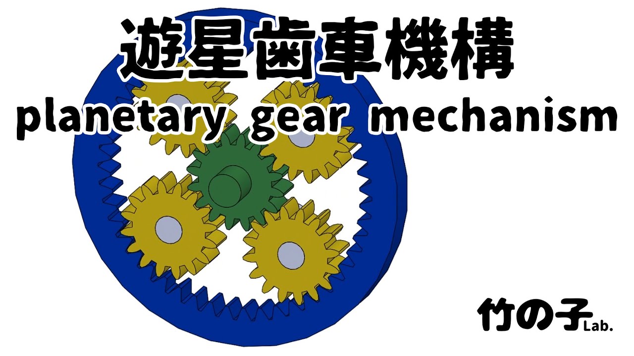 遊星歯車 Planetary Gear Mechanism Youtube