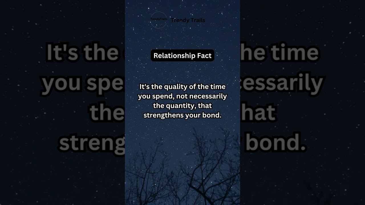 Spending quality time together is ..... 