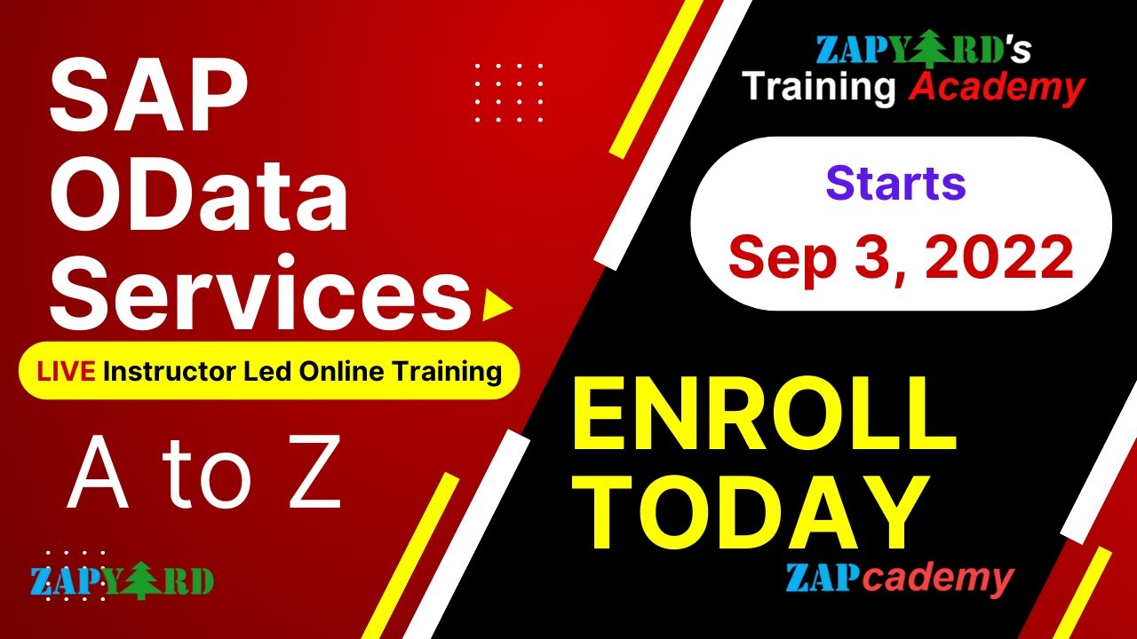 A To Z Of SAP OData Services Training Sept 3 2022 Batch YouTube a-to-z-of-sap-odata-services-training-sept-3-2022-batch-youtube