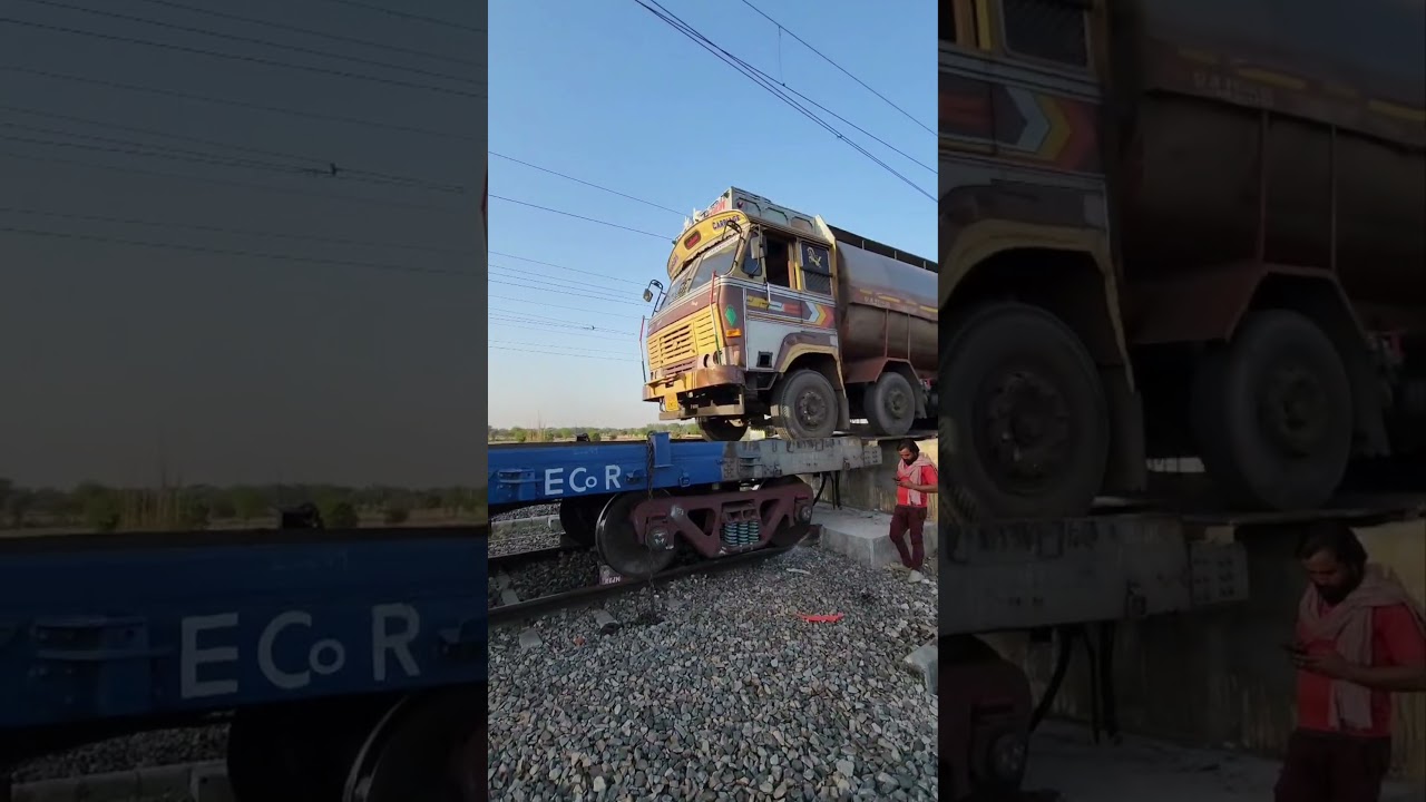 RORO train uploading 