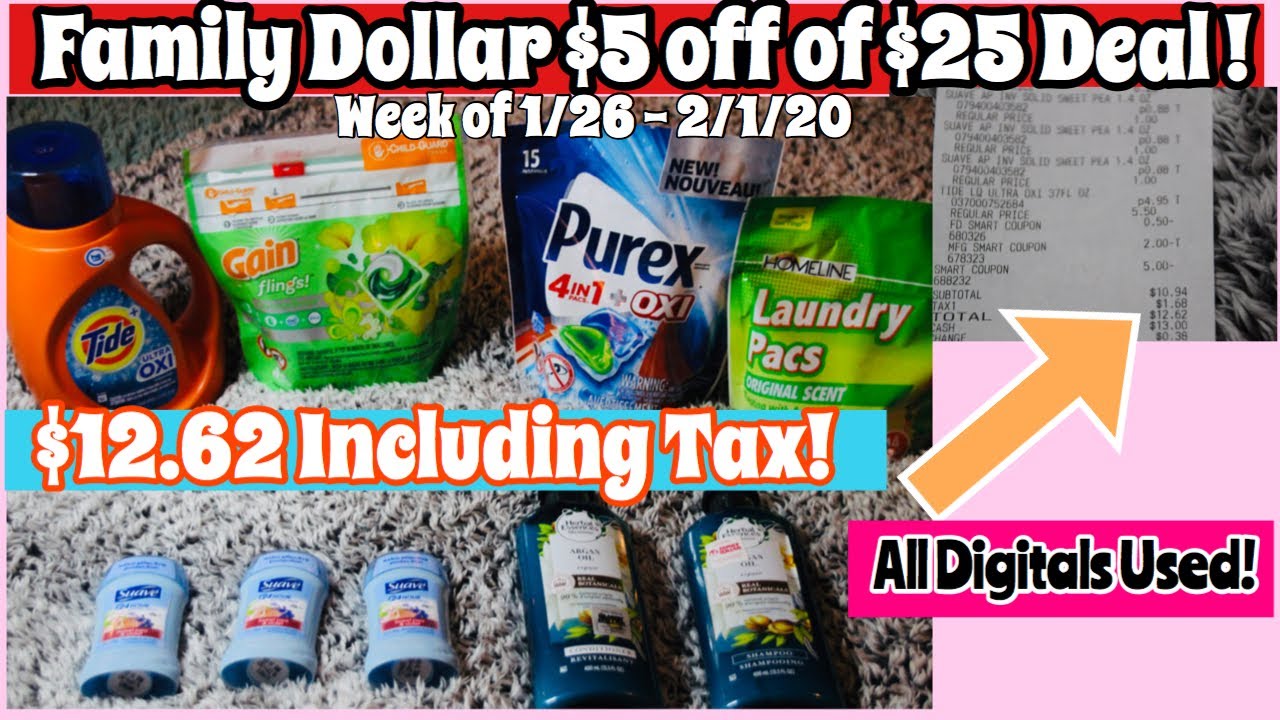Family Dollar $5 off of $25 Deal | All Digital Coupon Scenario This ...