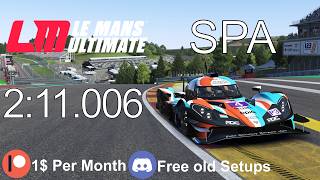 LMU Hotlap | Ginetta G61-LT-p235 EVO LMP3 | Spa-Francorchamps | [RM2] | Le Mans Ultimate Setup