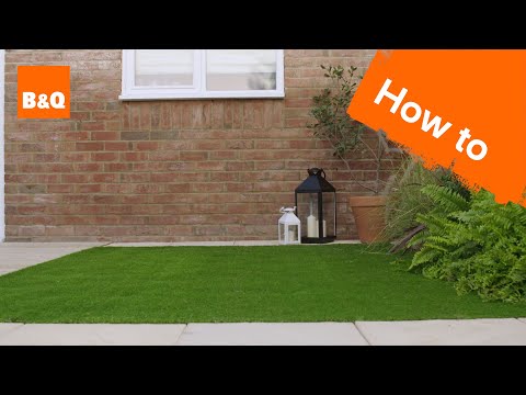 How to lay artificial grass