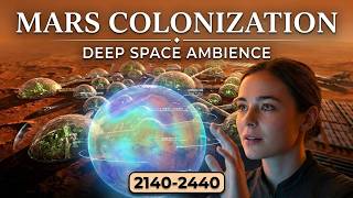 Mars Colonization 2140-2440. Part 2. Deep Space Ambient &amp; Sci-Fi Visuals