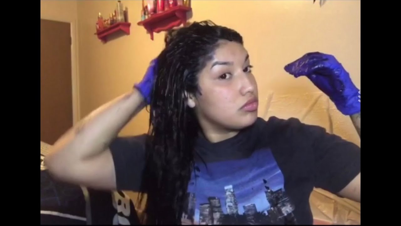 How I dye my hair at home + How to remove hair dye from skin YouTube