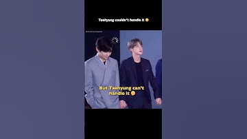 Taejin: Taehyung couldn’t handle it 🤭 #taejin #bts #shorts #btsshorts #jin #taehyung