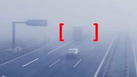 Detecting stopped vehicles in fog using radar