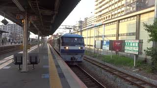 EF210-153牽引貨物列車　大久保駅通過
