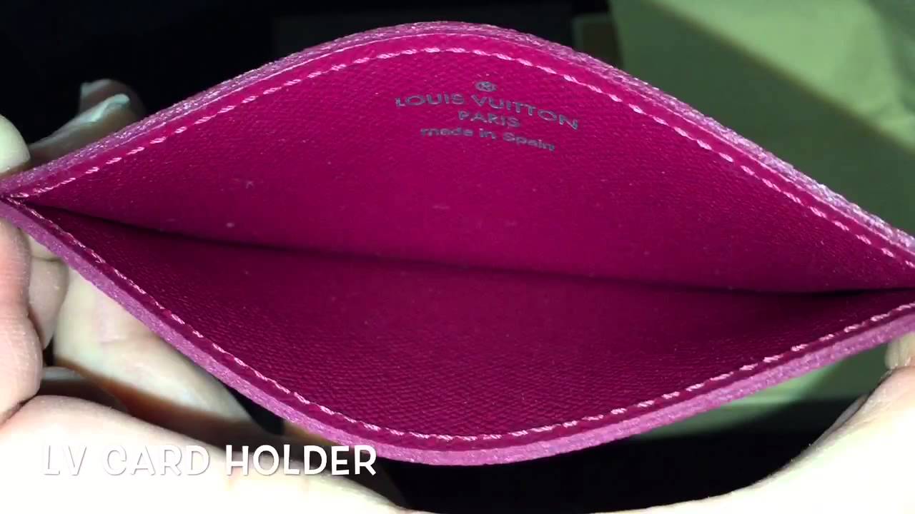 Louis Vuitton - Card Holder Leather Fuchsia