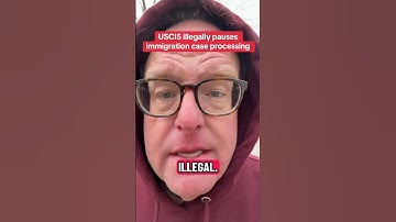 #uscis illegally pausing #immigration and #asylum case processing.