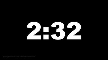 2 minutes 32 seconds [152 secs] clock timer countdown || Alarm Focus