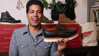 Red Wing 8106 Classic Oxford in Black Chrome Leather