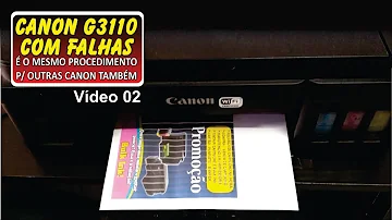 Como desentupir cabeça de impressão da impressora Canon?