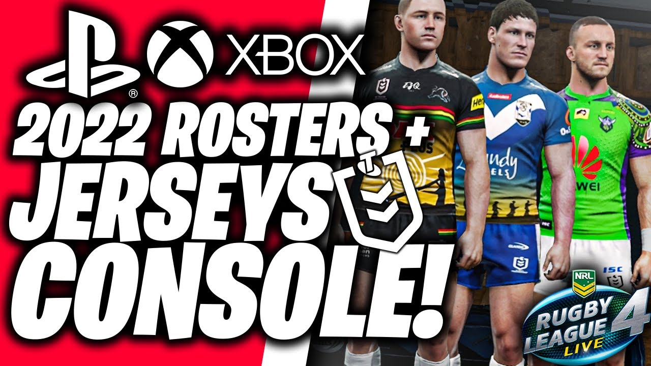 How to get 2022 NRL JERSEYS on CONSOLE IN RLL4 PS5, PS4, Xbox
