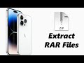 How to openextract rar files on iphone without installing anything