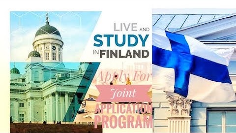 How To Fill Joint Application Form For Finland| Bachelor